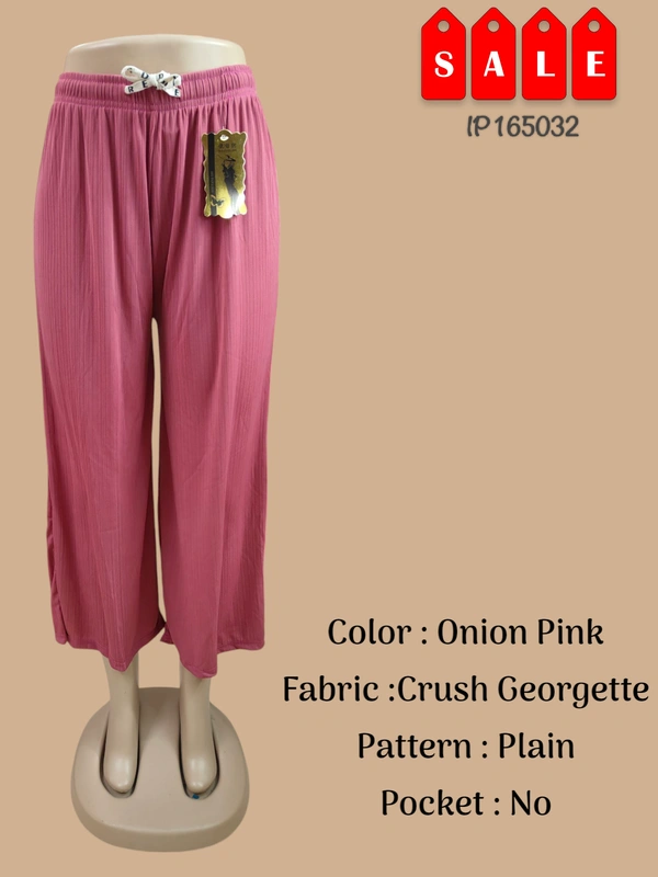 Ruthvi Ethnics Imported Palazzos IP165032 - FS, Onion Pink