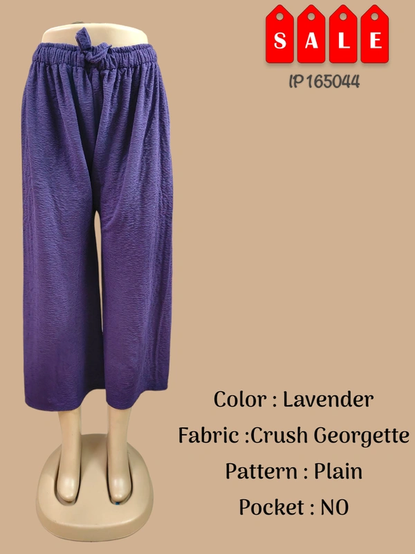 Ruthvi Ethnics Imported Palazzos IP165044 - FS, Lavender