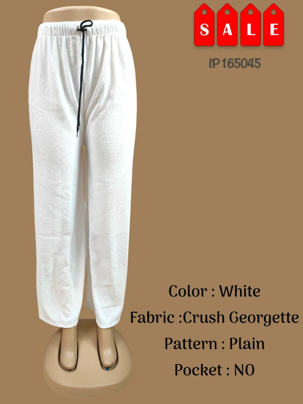 Ruthvi Ethnics Imported Palazzos IP165045 - FS, White