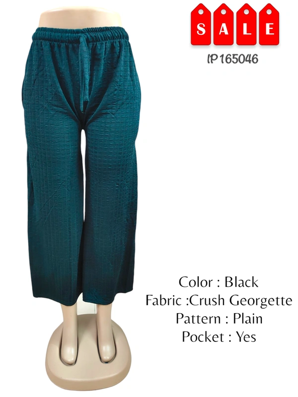 Ruthvi Ethnics Imported Palazzos IP165046 - FS, Black