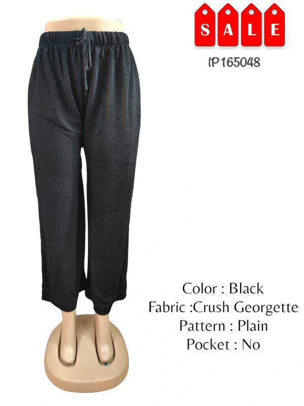 Ruthvi Ethnics Imported Palazzos IP165048 - FS, Black