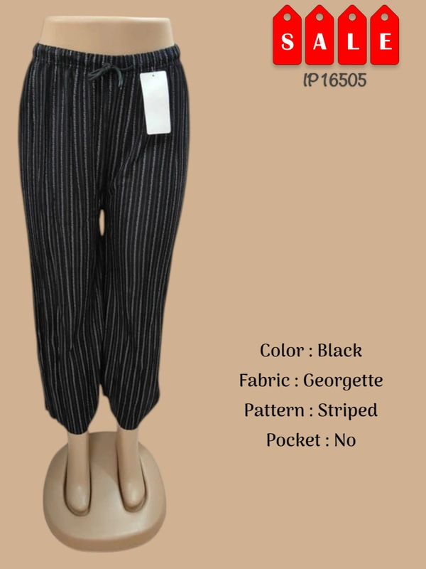 Ruthvi Ethnics Imported Palazzos IP16505 - FS, Black