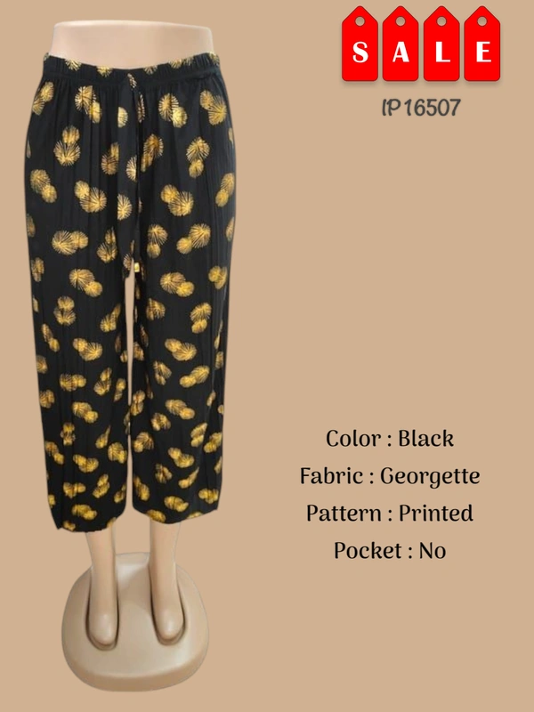 Ruthvi Ethnics Imported Palazzos IP16507 - FS, Black