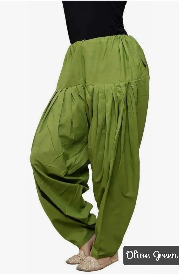 VDT Jaipur cotton Shalwar / Patiyala JP1194 - FS, Olive green
