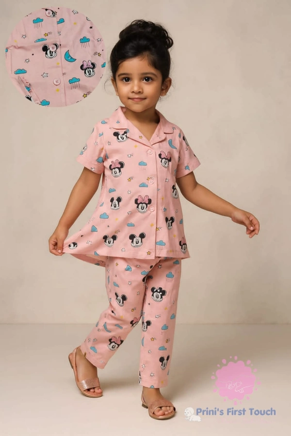 Disney Kids Pyjama | Pink | KPY18601 - 3-4 Year, Pink