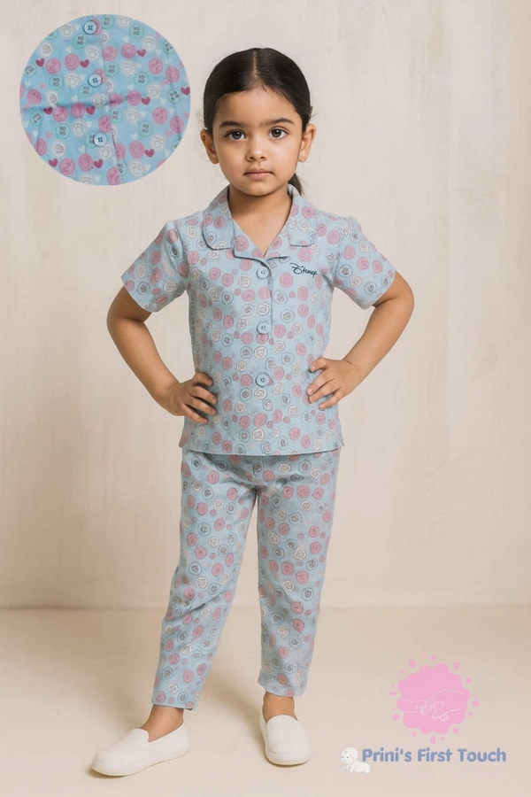 Disney Kids Pyjama | Sky blue  | KPY18605 - 1-2 Year, Sky blue