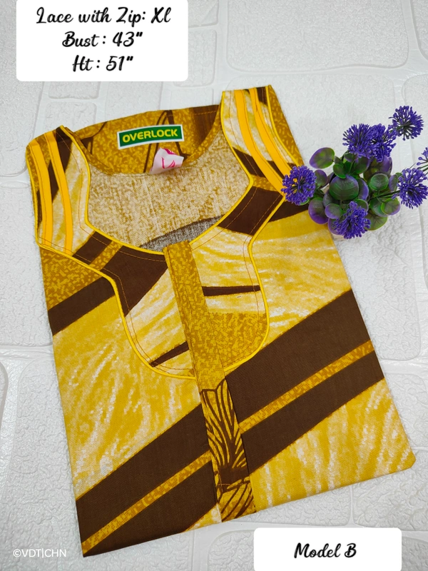 VDT Lace with zip gown maxi NT10053 - XL, Yellow