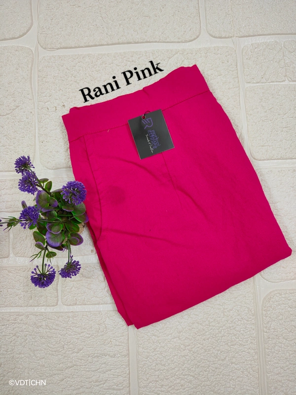 Ruthvi Ethnics Linen Cotton Kurti Pants KP23225301 - 4XL, Rani Pink