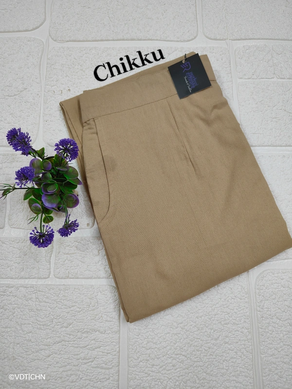 Ruthvi Ethnics Linen Cotton Kurti Pants KP23225303 - 4XL, Chikku