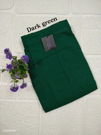 Ruthvi Ethnics Linen Cotton Kurti Pants KP23225308 - 4XL, Dark Green
