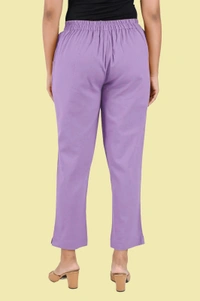 Ruthvi Ethnics Linen Cotton Kurti Pants KP23225320 - 3XL, Lavender