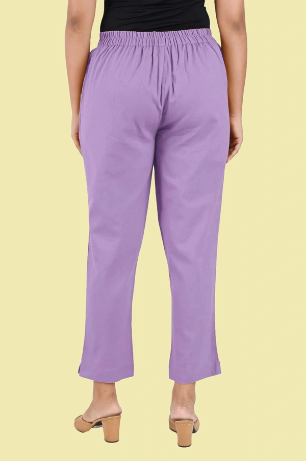 Ruthvi Ethnics Linen Cotton Kurti Pants KP23225320 - 3XL, Lavender
