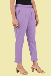 Ruthvi Ethnics Linen Cotton Kurti Pants KP23225320 - 3XL, Lavender