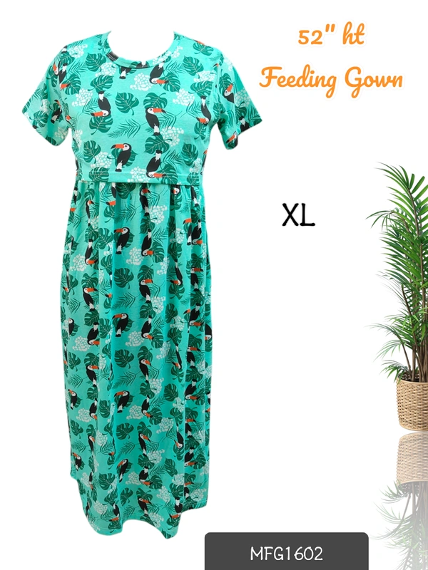 Smurf Finds Maternity Feeding Lounge Wear MFG1602 - XL, Green