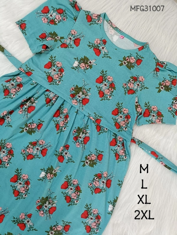 Smurf Finds Maternity Feeding Lounge Wear MFG31007 - M, Sky Blue