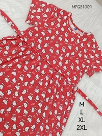 Smurf Finds Maternity Feeding Lounge Wear MFG31009 - Red, 2XL