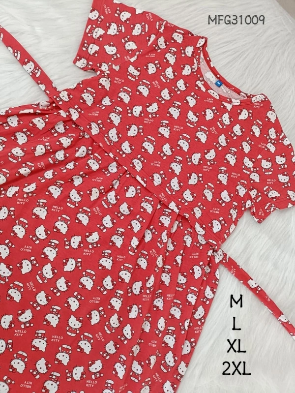 Smurf Finds Maternity Feeding Lounge Wear MFG31009 - XL, Red