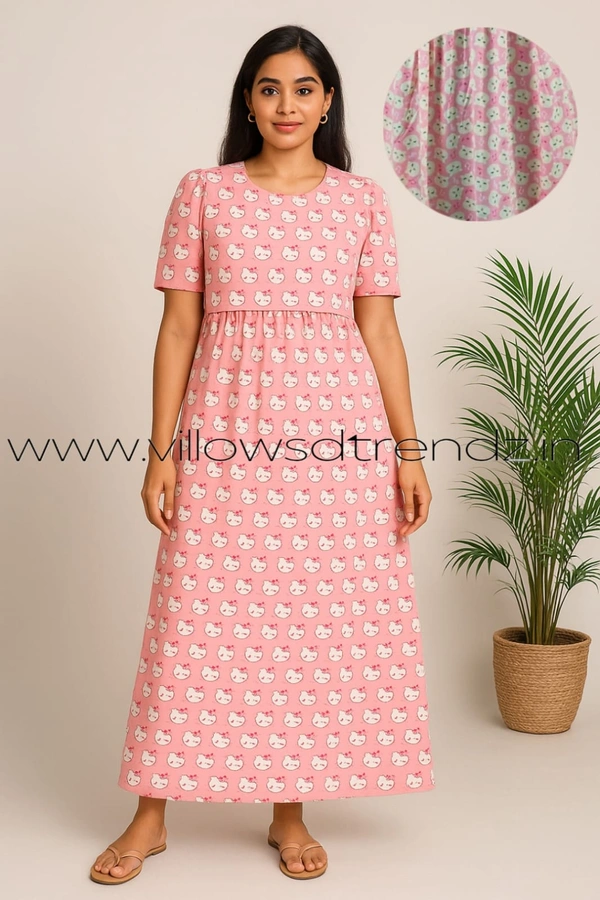 Smurf Finds Maternity Feeding Lounge Wear MFG31012 - Pink, XL
