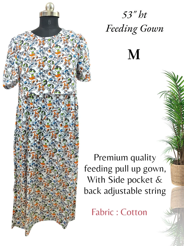 VDT Maternity Feeding Lounge Wear MGF49004 - M, Blue
