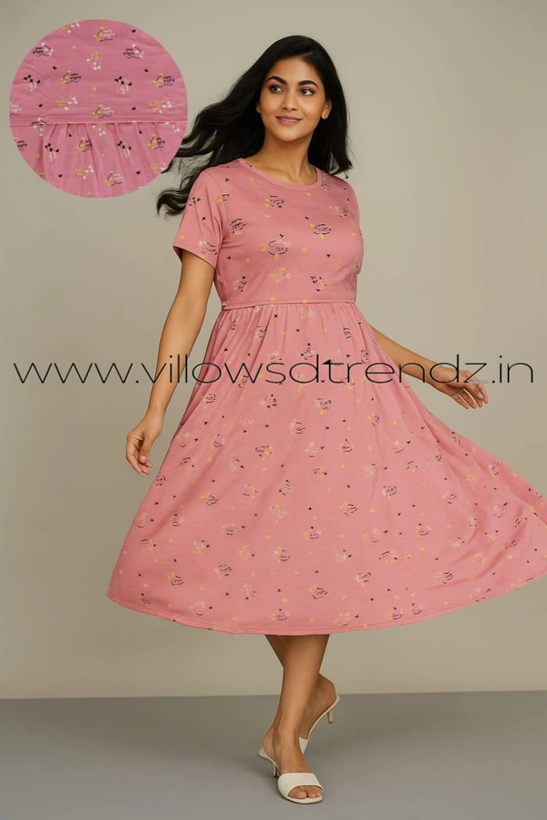 Smurf Finds Maternity Feeding Lounge Wear | Pink | MGF30050 - L, Pink