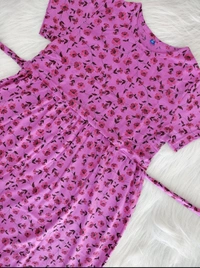Smurf Finds Maternity Feeding Lounge Wear | Pullup Gown| Zipless| Full Length| 52 inches height|Pink | MGF310058 - 2XL, Pink