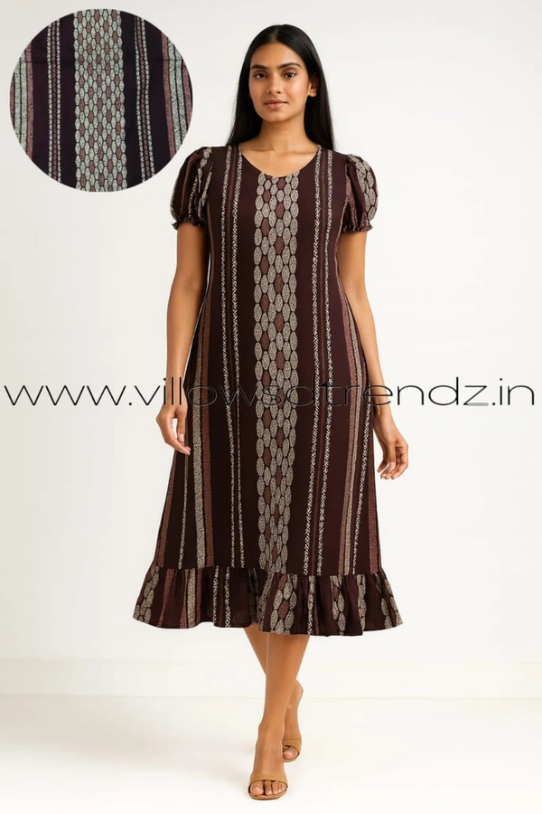 Ruthvi Ethnics Maxi| Frock Nighty| Night Gown| Nighty| Designer Neck Pattern| Back side adjustable Knot| Mehandi green | FN240090 - Bust: 50|Ht: 48 (5XL), Mehandi green