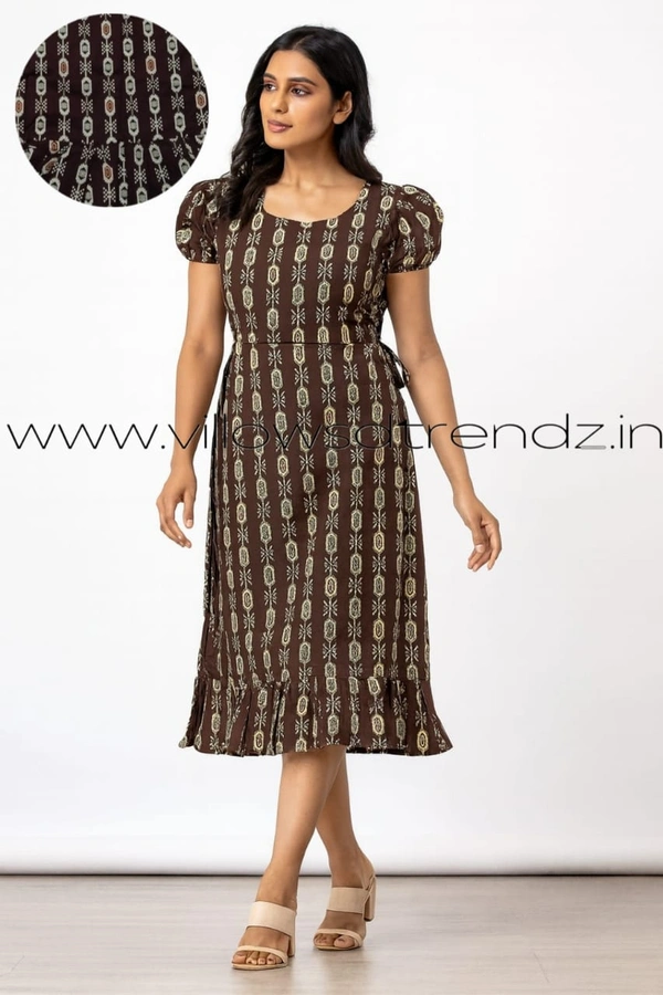 Ruthvi Ethnics Maxi| Frock Nighty| Night Gown| Nighty| Designer Neck Pattern| Back side adjustable Knot| Maroon | FN240094 - Bust: 50|Ht: 47 (5XL), Maroon