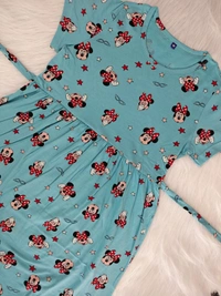 Smurf Finds Maxi Gowns| 52 inches height| with Pocket and Back adjustable knot|  Sky  Blue | MG30055 - 2XL, Sky Blue