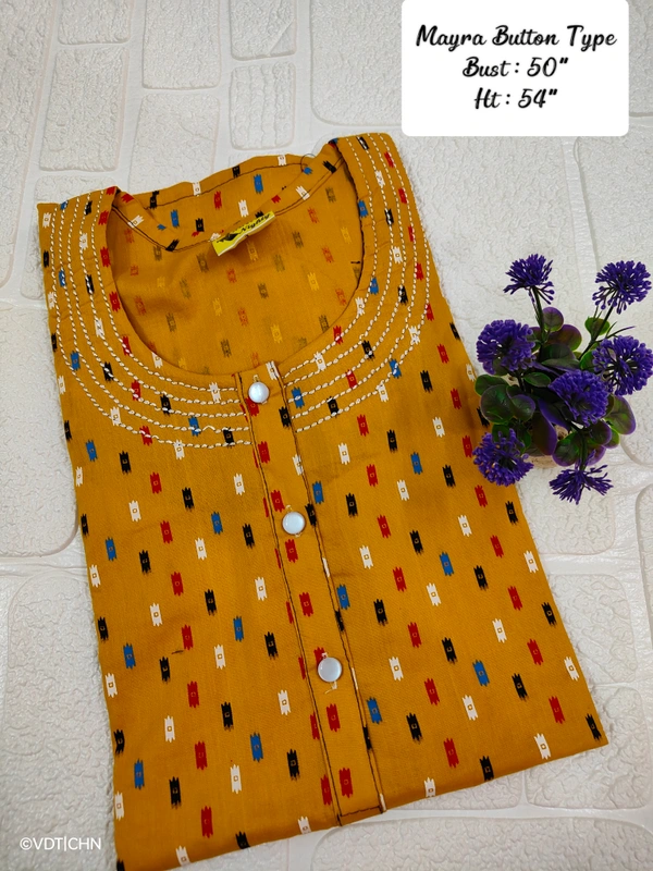 VDT Mayra button type Gown maxi  NT1002 - FS, Mustered yellow