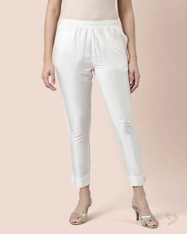 Twin Bird Metallic Pant White TWMT752 - L, Metalic white