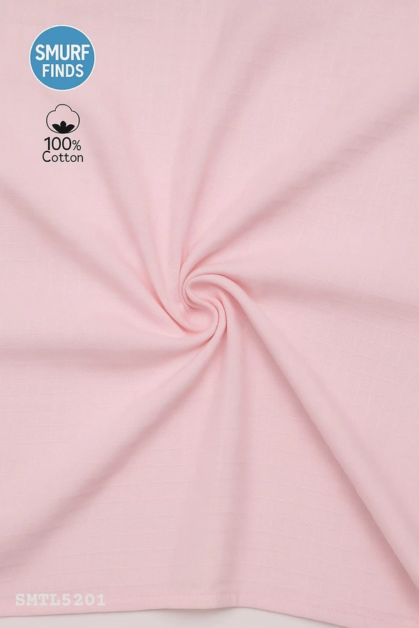 Smurf Finds Muslin Towel | Perfect for Babies|SMTL5201 - 65cm x 65 cm, Pink