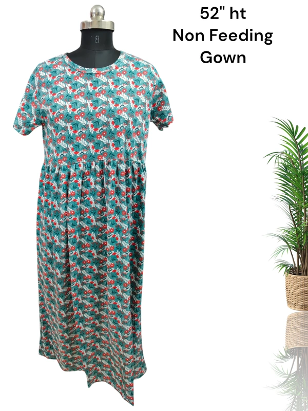 VDT Non Feeding Maxi Gowns MG1561 - L, Green