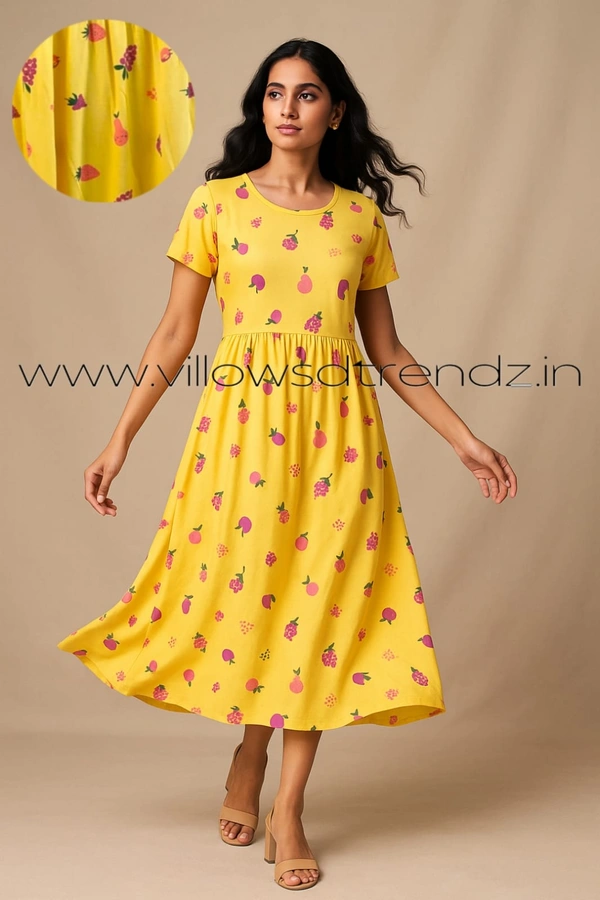 Smurf Finds Non Feeding Maxi Gowns MG1561 - Yellow, L