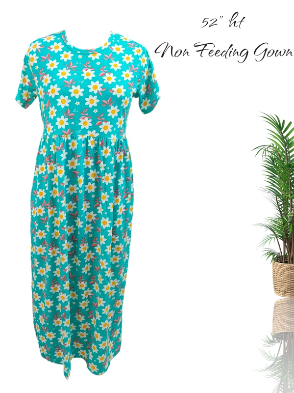 VDT Non Feeding Maxi Gowns MG1563 - XL, Green