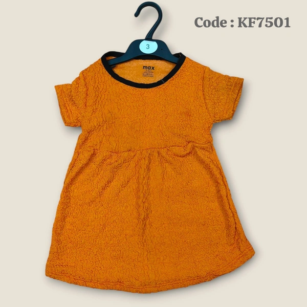 Disney Organic Cotton Crush Frock for Girls KF7501 - 3 - 4 yr, Orange