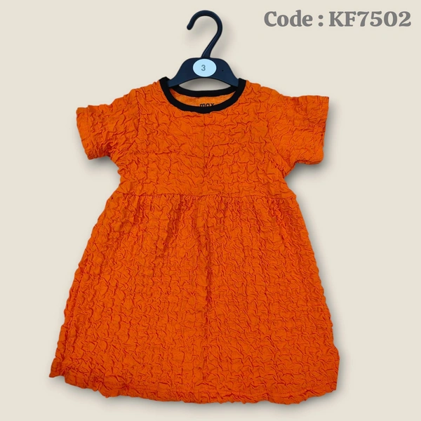 Disney Organic Cotton Crush Frock for Girls KF7502 - 5 -6 yr, Orange