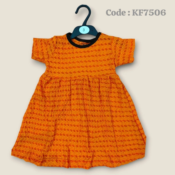 Disney Organic Cotton Crush Frock for Girls KF7506 - 5 - 6 yr, Orange