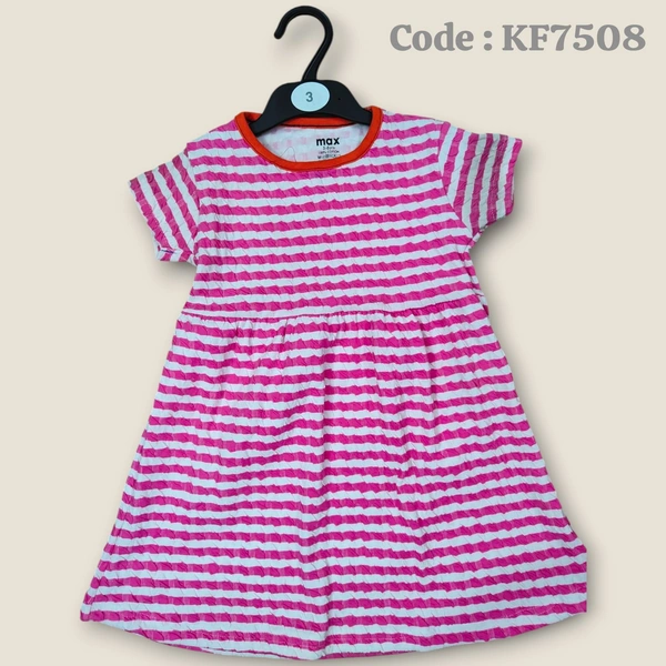 Disney Organic Cotton Crush Frock for Girls KF7508 - 5 - 6 yr, Pink