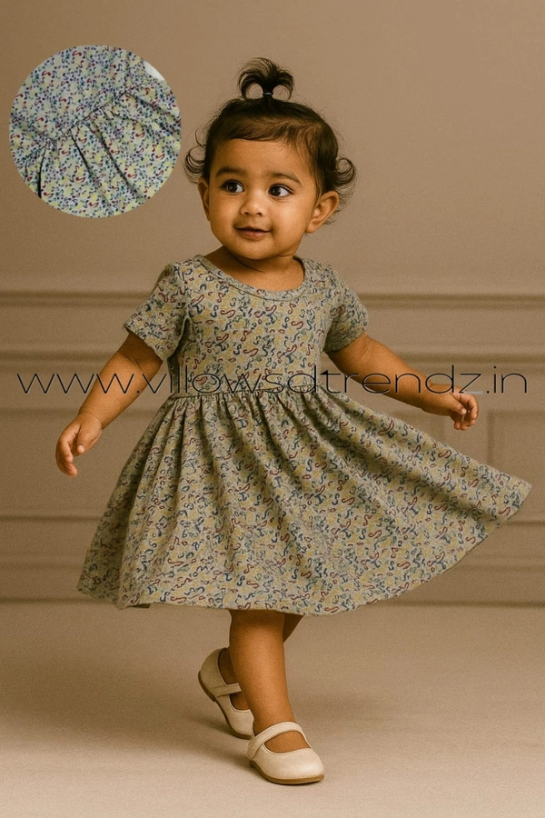 Disney Organic Cotton Frock for Baby| Grey | KM85005 - 9-12 Month, Grey