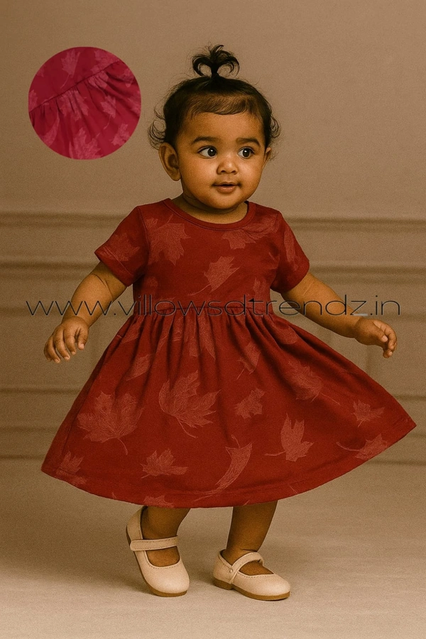 Disney Organic Cotton Frock for Baby| Red | KM85002 - 6-9 Month, Red