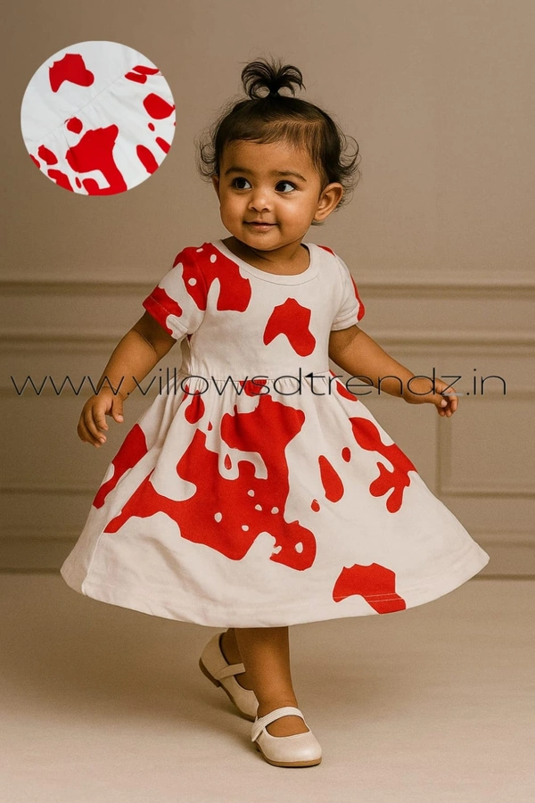 Disney Organic Cotton Frock for Baby| White| KM85007 - 6-9Month, White
