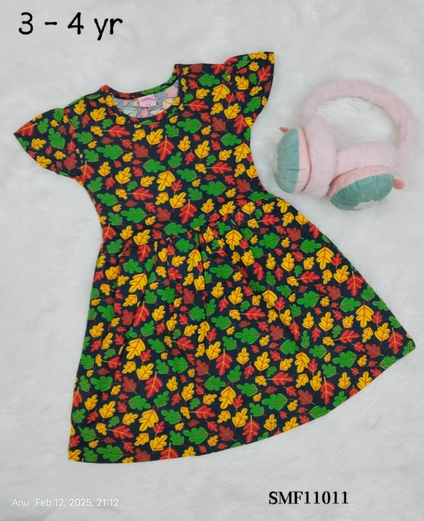 Disney Organic Cotton Frock for Girls SMF11011 - 3-4 Yr, Black