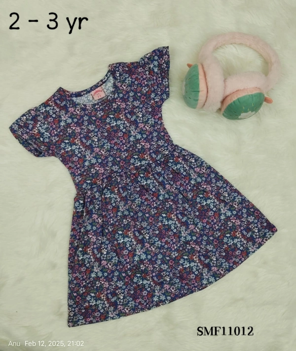 Disney Organic Cotton Frock for Girls SMF11012 - 2-3 Yr, Blue