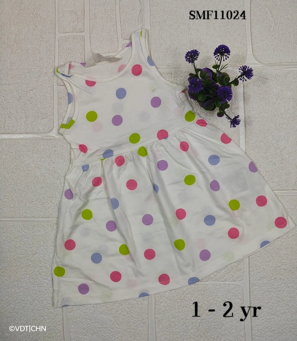 Disney Organic Cotton Frock for Girls SMF11024 - 1-2 Yr, White