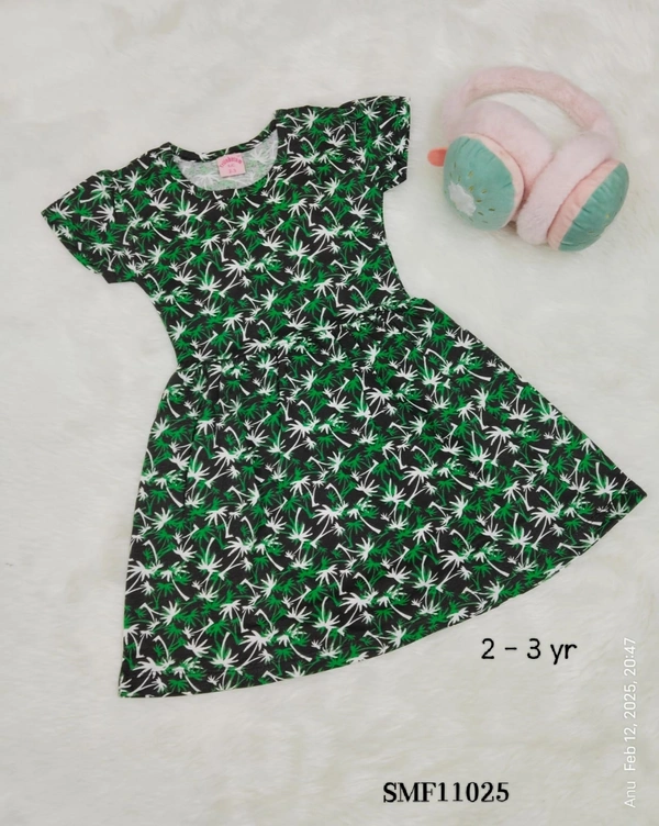Disney Organic Cotton Frock for Girls SMF11025 - 2-3 Yr, Green