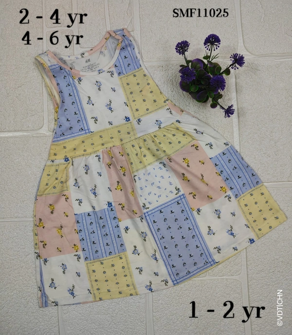 Disney Organic Cotton Frock for Girls SMF11025 - 2-4 Yr, Multi