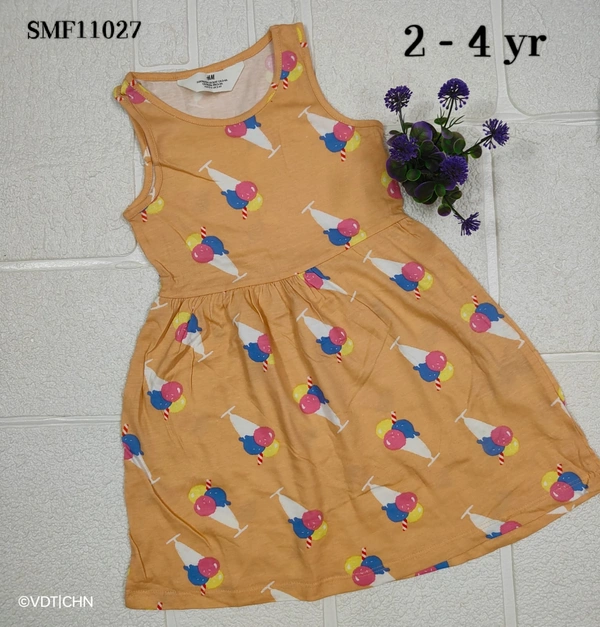 Disney Organic Cotton Frock for Girls SMF11027 - 2-4 Yr, Orange