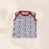 Smurf Finds Organic Cotton Unisex Jhabla's| 100% Cotton| Perferct for New Borns|Safe Prints| White| SMOJB3302 - 9-12 Month, White