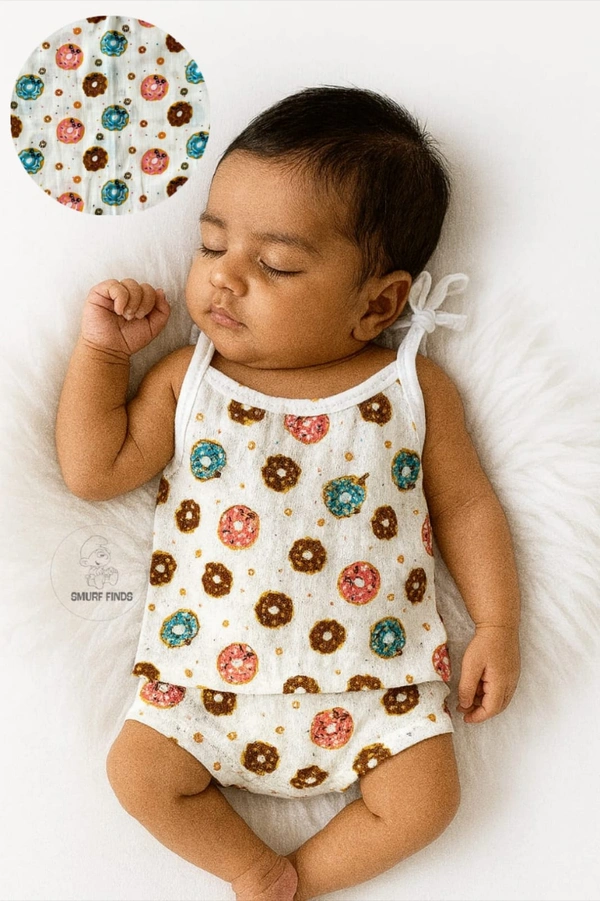Smurf Finds Organic Cotton Unisex Muslin Jhabla's| 100% Cotton| Perferct for New Borns| White | SMJB5506 - 3-6 Month, White