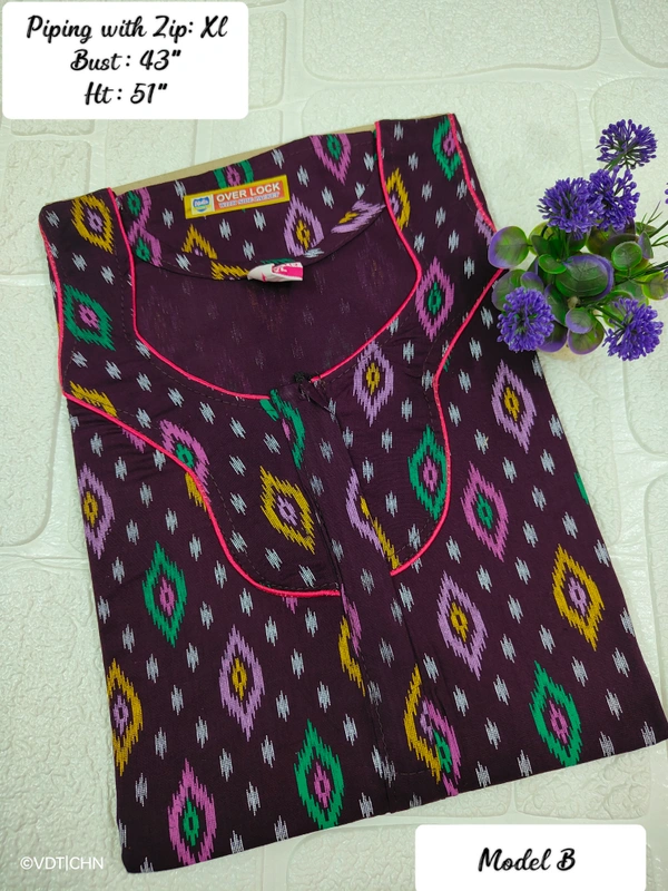 VDT Piping with zipgown maxi NT10047 - XL, Wine